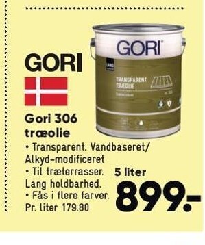 Bilka Gori 306 træolie tilbud