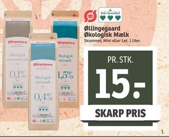 SPAR Øllingegaard økologisk mælk tilbud