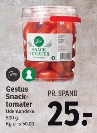 SPAR Gestus snacktomater tilbud