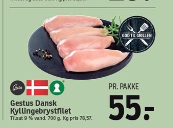 SPAR Gestus dansk kyllingebrystfilet tilbud