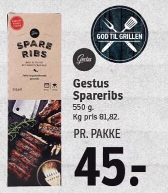 SPAR Gestus spareribs tilbud