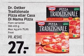 SPAR Dr. oetker tradizionale pizza eller casa di mama pizza tilbud