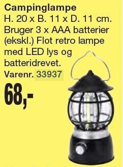 Harald Nyborg Campinglampe tilbud