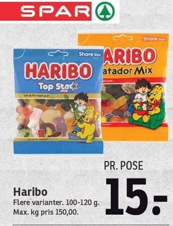 SPAR Haribo tilbud