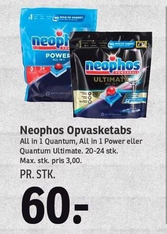 SPAR Neophos opvasketabs tilbud