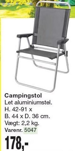 Harald Nyborg Campingstol tilbud