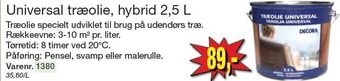 Harald Nyborg Decora universal træolie, hybrid 2,5 l tilbud