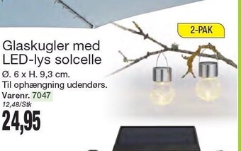 Harald Nyborg Glaskugler med led-lys solcelle tilbud