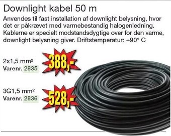 Harald Nyborg Downlight kabel 50 m tilbud