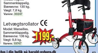 Harald Nyborg Letvægtsrollator tilbud