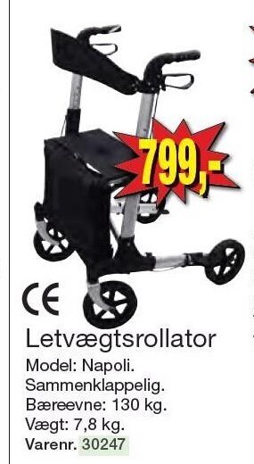 Harald Nyborg Letvægtsrollator tilbud