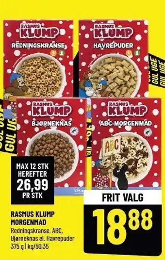 Løvbjerg Rasmus klump morgenmad tilbud