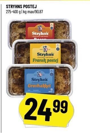 Løvbjerg Stryhns postej tilbud
