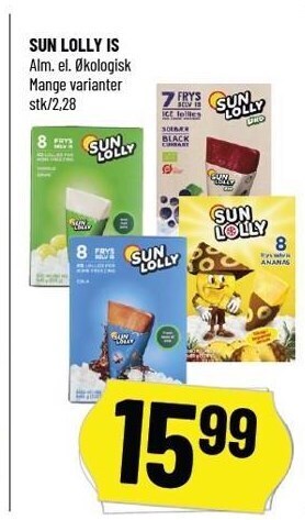 Løvbjerg Sun lolly is tilbud