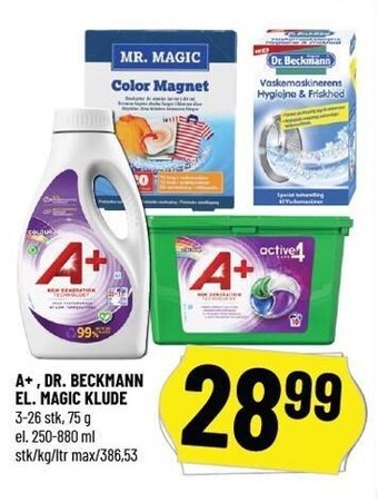 Løvbjerg A+, dr- beckmann el. magic klude tilbud