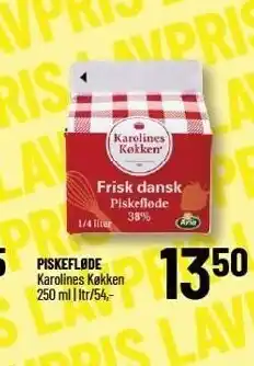 Løvbjerg Karolines køkken piskefløde tilbud