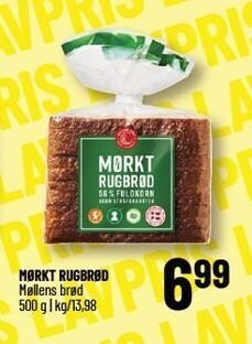 Løvbjerg Møllens brød mørkt rugbrød tilbud