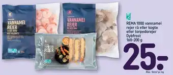 REMA 1000 Rema 1000 vannemei rejer rå el. torpedorejer tilbud