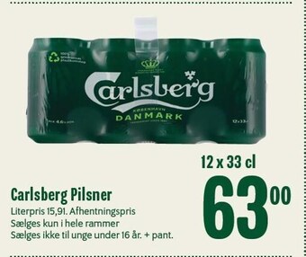 Min Købmand Carlsberg pilsner tilbud
