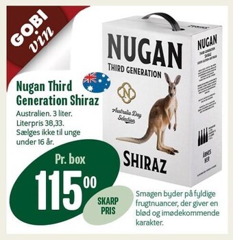 Min Købmand Nugan third generation shiraz tilbud