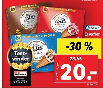 Lidl Isvafler tilbud
