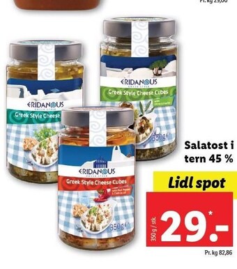 Lidl Salatost i tern 45% tilbud