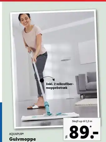 Lidl Aquapur gulvmoppe tilbud