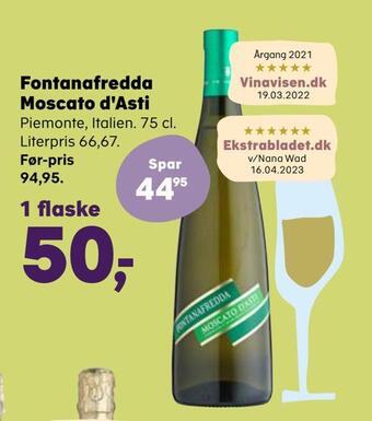 Kvickly Fontanafredda moscato d'asti tilbud