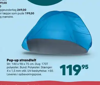 Pop-up strandtelt