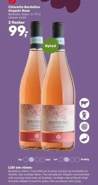 SuperBrugsen Chiaretto bardolino organic rosé tilbud