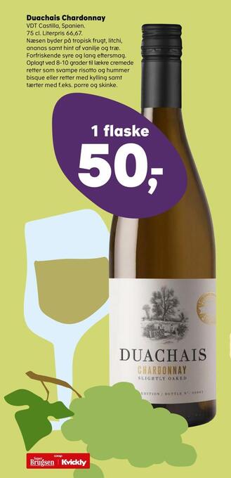 SuperBrugsen Duachais chardonnay tilbud