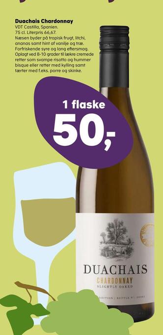 Kvickly Duachais chardonnay tilbud
