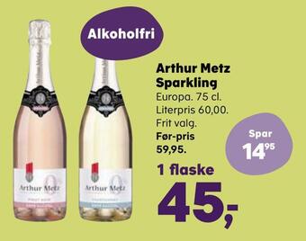 Kvickly Arthur metz sparkling tilbud