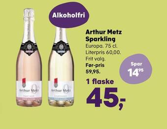 SuperBrugsen Arthur metz sparkling tilbud