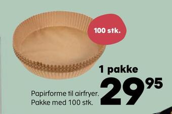 Kvickly Papirforme til airfryer tilbud