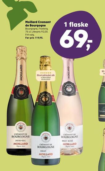 SuperBrugsen Moillard cremant de bourgogne tilbud