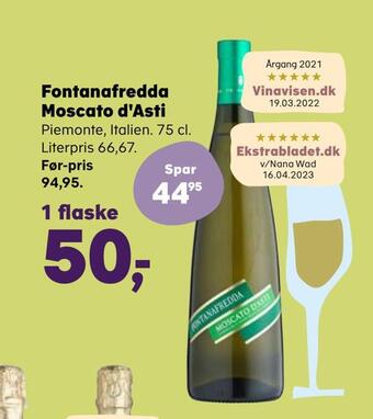 SuperBrugsen Fontanafredda moscato d'asti tilbud