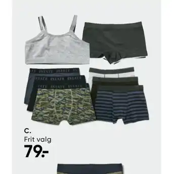 Bilka 3-pak boxershorts, hipsters eller 2-pak toppe tilbud