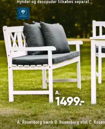 Bilka Rosenborg bænk tilbud