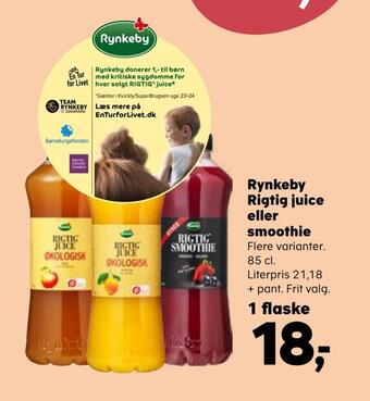 Rynkeby rigtig juice eller smoothie