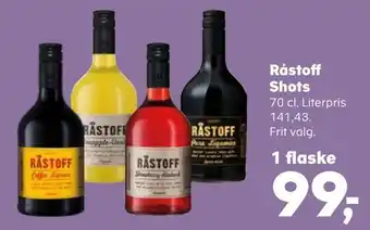 SuperBrugsen Råstoff shots tilbud