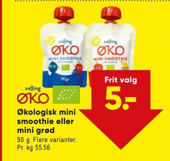 Bilka Økologisk mini smoothie eller mini grød tilbud