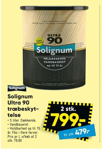 Bilka Solignum ultra 90 træbeskyt telse tilbud