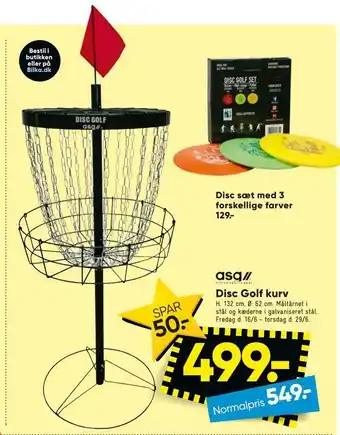 Bilka Disc golf kurv tilbud