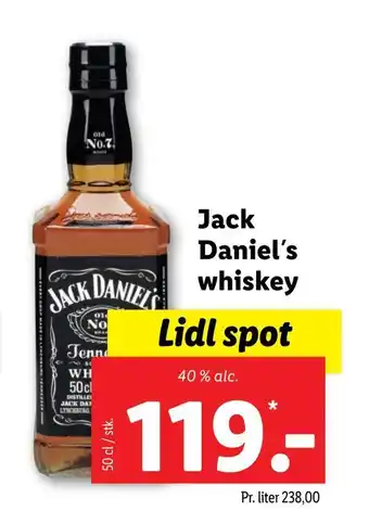 Lidl Jack daniels whiskey tilbud