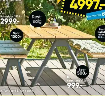 Bilka Yuma bord tilbud