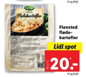 Lidl Flensted flødekartofler tilbud