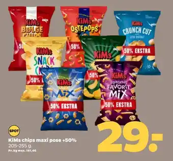 Netto Kims chips maxi pose +50% tilbud