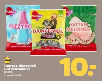 Fizzypop, djungelvrål eller vattenmelon
