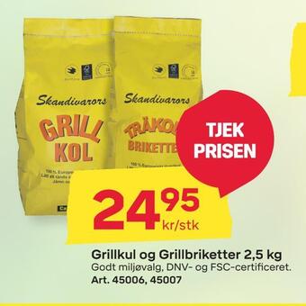 Grillkul og grillbriketter 2,5 kg